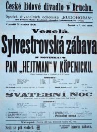 Plakát k divadelnímu představení souboru Rudohořan v Lomu