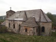 Farní kostel sv. Michala v Nové Vsi v Horách. Smutný pohled v r.2008
