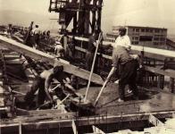 Výstavba elektrárenského bloku 1949