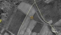 Kaplička na leteckém snímku z  50.let  pod Loukou u Litvínova